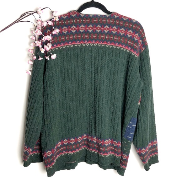 ❗️SOLD❗️Vintage Green Button Up Cardigan - Picture 3 of 8